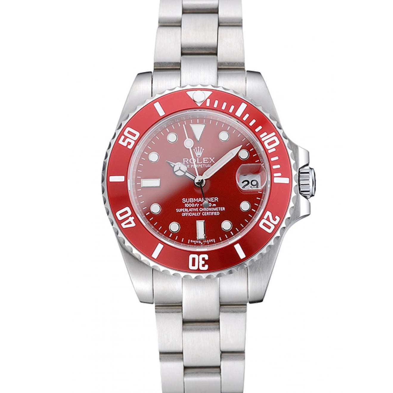 AAA replica watch Red Submariner Bracelet 1454154 Stainless Rolex Steel Dial 1029